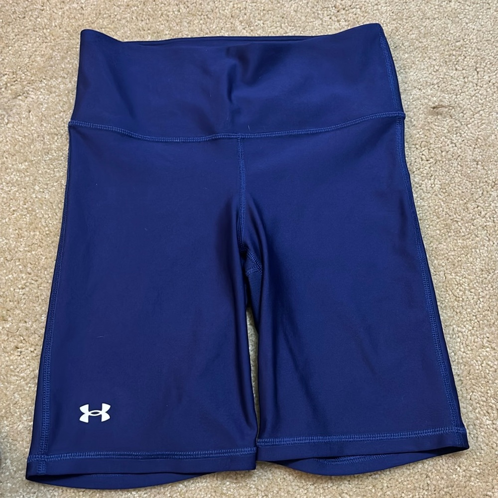 Under Armour Blue Compression Biker Shorts